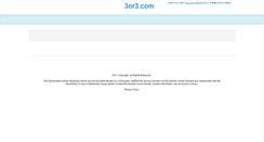 Desktop Screenshot of 3or3.com