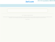 Tablet Screenshot of 3or3.com